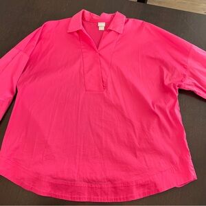 Chico's Hot Pink Vibrant Tunic Casual Chic Size 3
